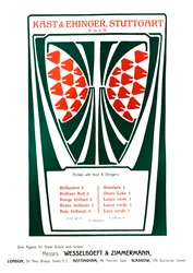 Kast & Ehinger, Stuttgart-annons, 1909.