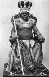 Kung Archibong II av Gambia, Afrika, 1922