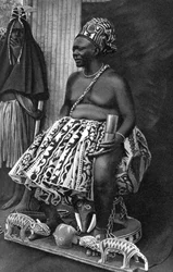 Kung Basu Fondong av Kamerun, Afrika, 1922