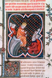 Kung Karl av Navarra predikar, 1375-1379