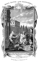 Kung David tittar ner på Batseba, c1804
