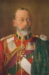 King George V 1865-1936 som överste för The Black Watch