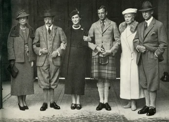 King George V, Queen Mary, Prince George, Princess Marina...på Balmoral 1934, 1951.