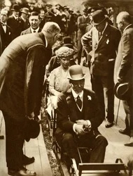 King George V och Queen Mary...British Empire Exhibition, Wembley, London, 1925, 1935.