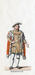 Kung Henry VIII av England, kostymdesign för Shakespeares pjäs, Henry VIII, 1800-talet