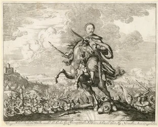 Kung John III Sobieski vid slaget vid Khotyn den 11 november 1673, 1673