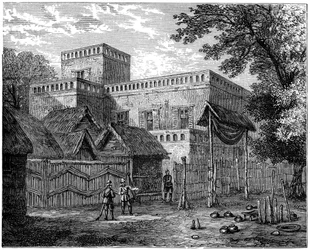 King Koffees Palace, Coomassie, Ashanti-kriget, Afrika, 1900