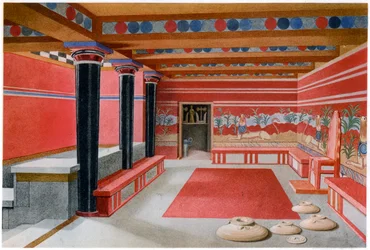 King Minoss tronrum, Knossos, Kreta