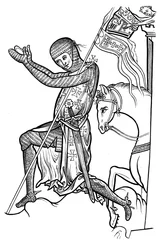 Riddare i rustning, sent 1200-tal, 1892
