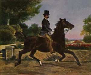 Kung Humbert I av Italien 1844-1900. - Målning av Palizzi, 1934.