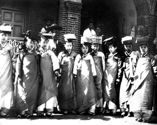 Koreanska flickor, 1900