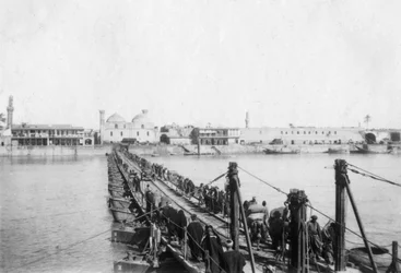 Kotah båtbro, Bagdad, Irak, 1917-1919