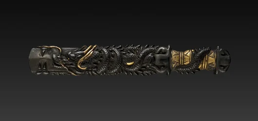 Kozuka handtag, 1800-tal.