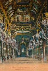 Opera Garnier - foajén, Paris, c1920