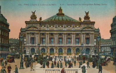LOpéra och tunnelbanestation, Paris, c1920