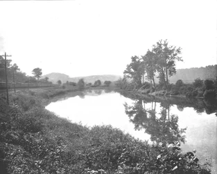 La Colle ser västerut, Pennsylvania Railroad, USA, c1900.