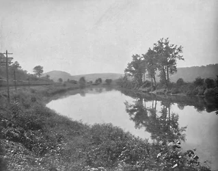 La Colle ser västerut, Pennsylvania Railroad, c1897.