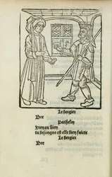 Mäster Pathelins fars, ca. 1490.