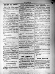 Tidningen La Republique Sociale den 13 oktober 1881