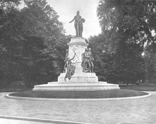 Lafayette-statyn, Washington DC, USA, c1900.
