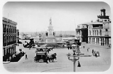 Landsteg i Valparaiso, 1911