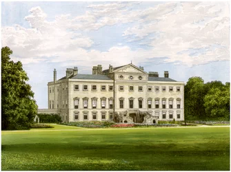 Lathom House, Lancashire, hem för Lord Skelmersdale, c1880