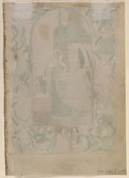 Blad från en timbok: Blank verso, 1470-talet.