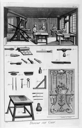 Läderförgyllare, 1751-1777