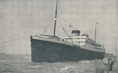 Lämnar landningsstadiet i Liverpool, 1936
