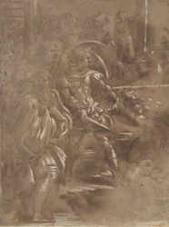 Vänster tredje av ett martyrskap av Saint Peter och Saint Paul., 1508-ca. 1550.