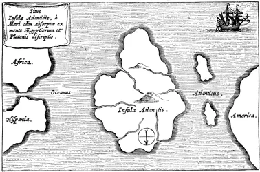 Den legendariska ön Atlantis