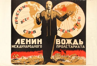 Lenin är det internationella proletariatets ledare, 1920-talet.