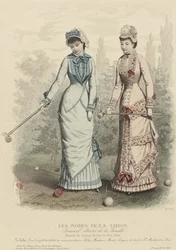 Säsongens mode, Illustrerad tidskrift för familjen, 1880.