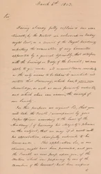 Brev till Benjamin West, president för Royal Academy, 1803 1904
