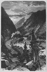 Lewistown Narrows på Juniata, 1883