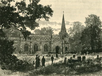 Lexdens kyrka, 1898.