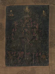 Lha Mo Riding on a Donkey, 1700-talet.