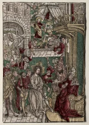 Kristi liv: Kristus före Pilatus, 1400-talet.