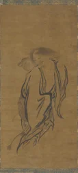 Liu Hai med en trebent padda, Mingdynastin, 1500-talet.