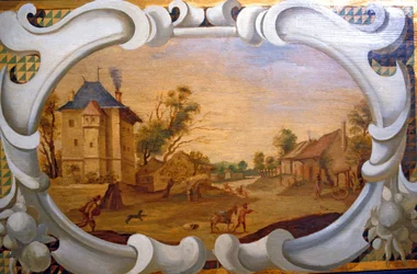 Loire Atlantique N* 042 - Chateau de Haute Goulaine - Målat trä