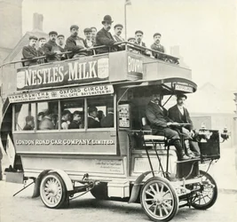 London ångbuss, c1900, 1947.