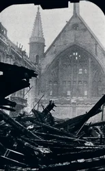 Londons Guildhall efter branden den 29 december 1940