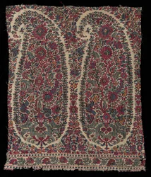 Långt sjalfragment, 1820-1825.