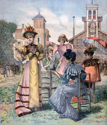 Longchamp-lopp under våren, Paris, 1893