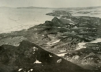 Ser norrut mot Cape Royds, c1908, 1909.