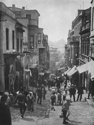 Tittar ner på Step Street, Konstantinopel, 1913