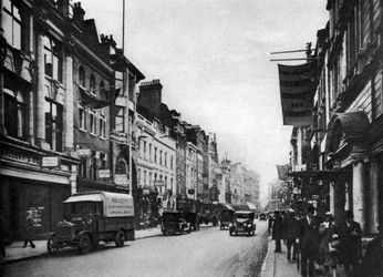 Tittar söderut i New Bond Street, London, 1926-1927