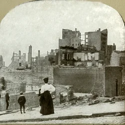 Ser västerut från den judiska synagogan, 1906.
