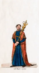 Lord Mayor of London, kostymdesign för Shakespeares pjäs, Henry VIII, 1800-talet