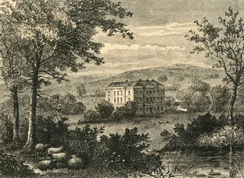 Lord Thurlows hus, Knights Hill, c1878.